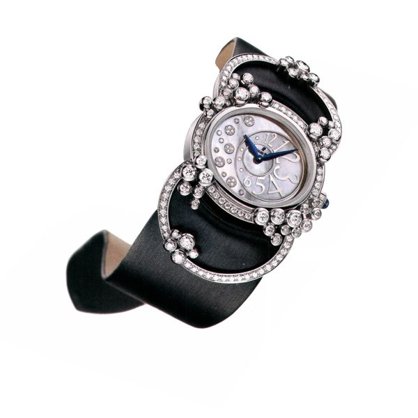 Millenary Classic 42mm White Gold & Black Diamond Ladies Watch Clone