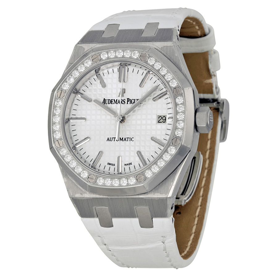 Audemars Piguet Royal Oak 41mm Steel Automatic Silver Grand Tapisserie Chronograph Watch