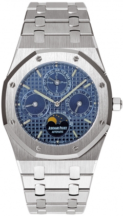 Audemars Piguet Royal Oak Homage Chronograph Automatic Steel Blue Face 41mm Men's Watch