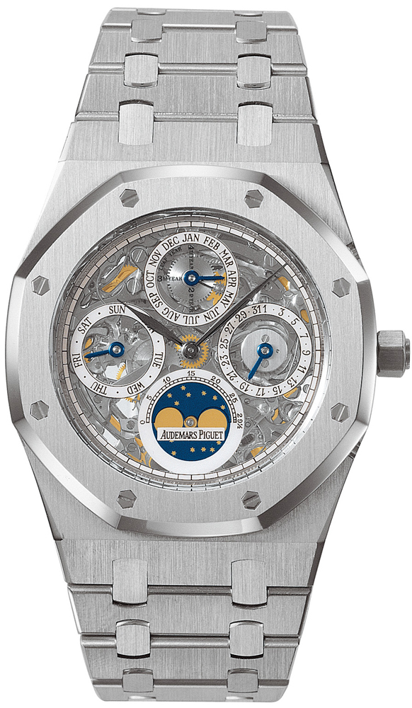 Audemars Piguet Royal Oak Platinum Homage Watch with Blue Dial