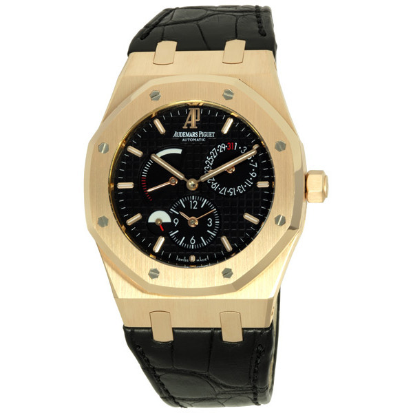 Audemars Piguet Royal Oak 41mm Rose Gold Automatic Black Face Diver Watch