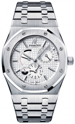 Audemars Piguet Royal Oak Automatic Steel 41mm White Engraved Face Timepiece