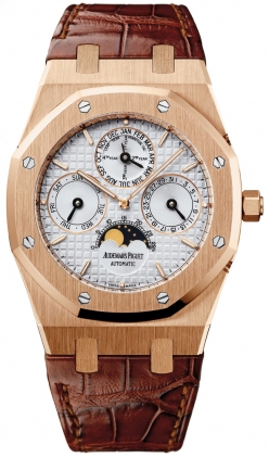 Audemars Piguet Royal Oak 18k Gold Automatic Chronograph Blue Dial Watch