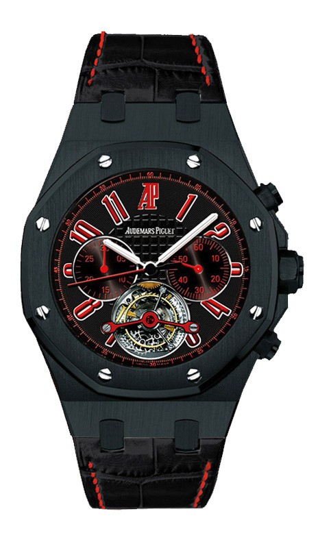 Audemars Piguet Royal Oak Clone 41mm Steel Automatic Black Face Dive Watch