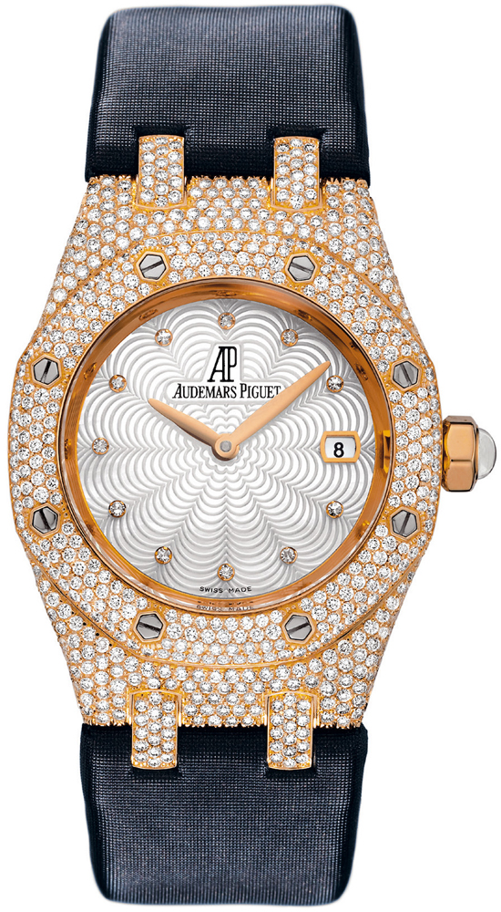 Audemars Piguet Royal Oak 41mm Automatic Steel Rose Gold Bezel Set Watch