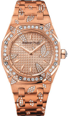 Audemars Piguet Royal Oak Women's Watch - Iconic Steel Case with Pink Gold Accents