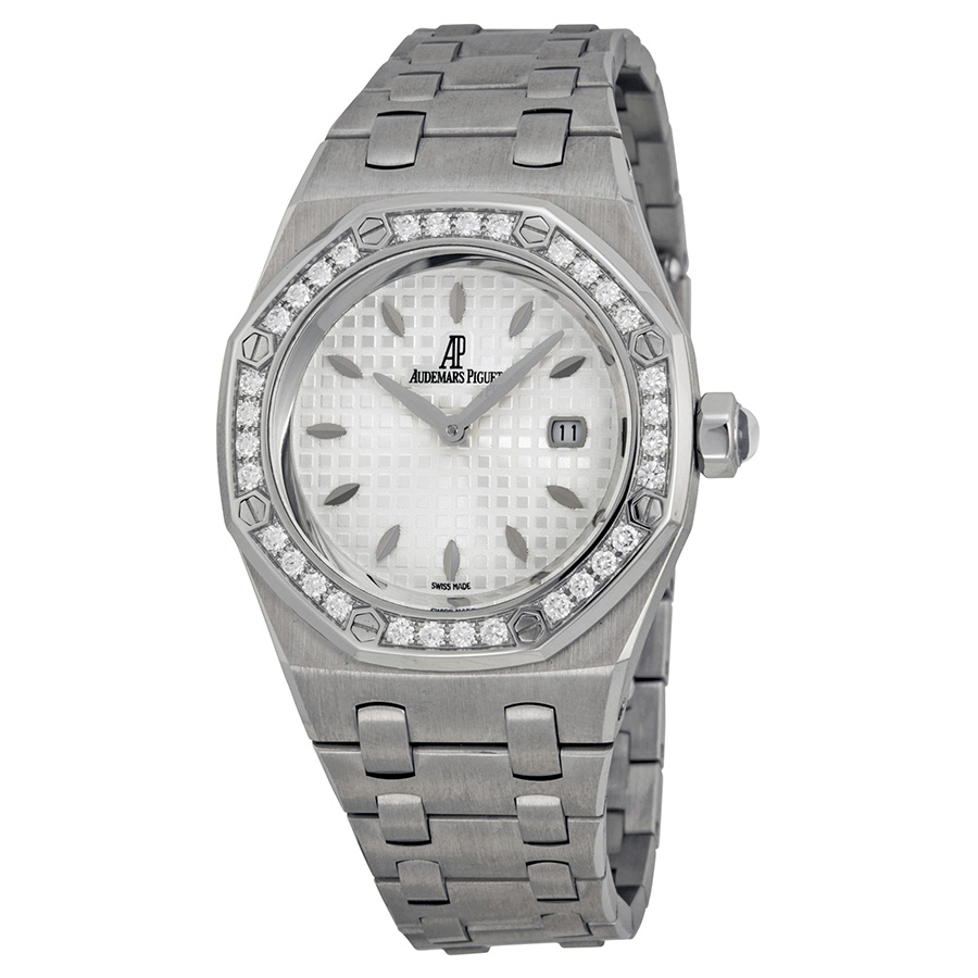 Audemars Piguet Royal Oak Quartz Chronograph 41mm Polished Steel & Black Dial Watch