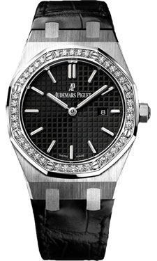 Classic AP Royal Oak Ladies Watch in Stainless Steel with Blue Sunray Dial, Automatic