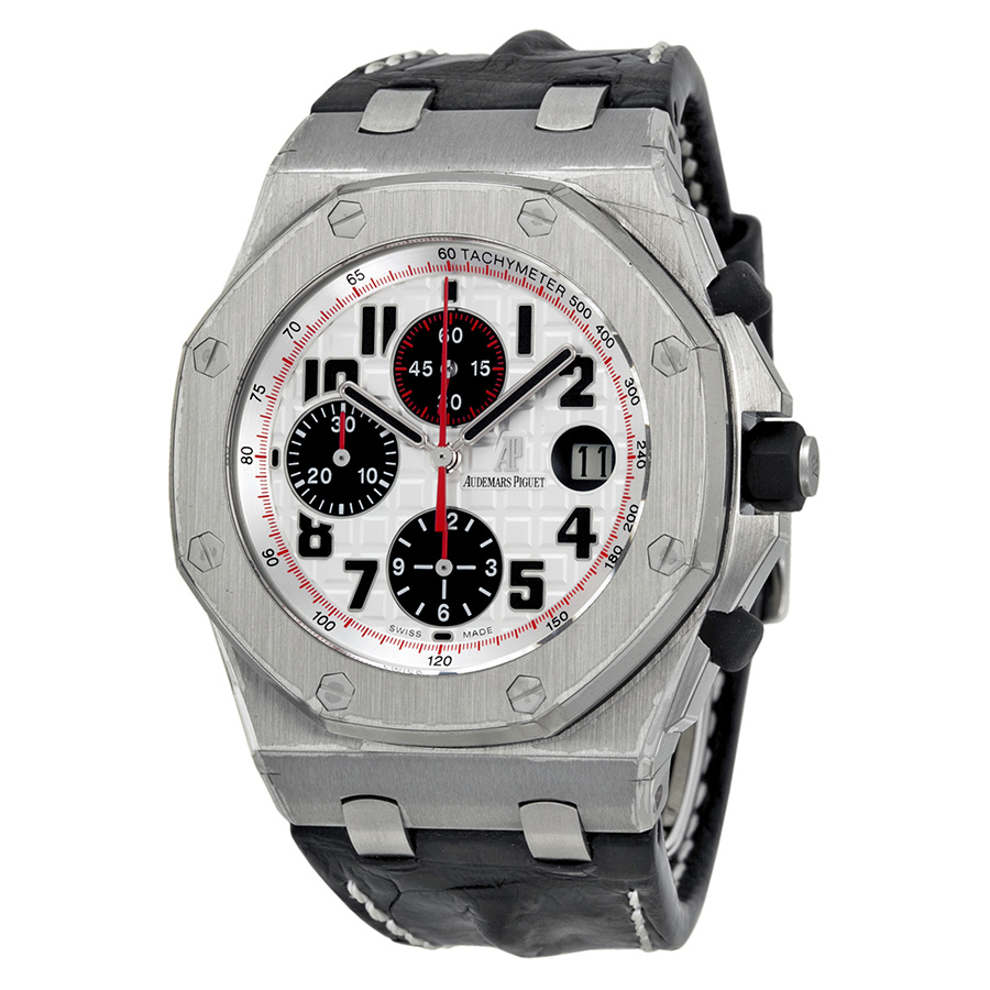 Audemars Piguet Royal Oak Offshore Steel Chronograph 41mm Silver-Tone Pilot Watch