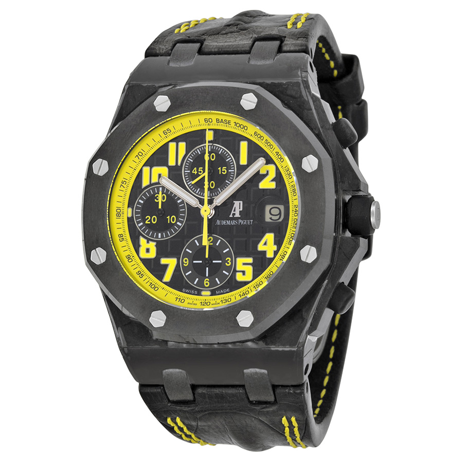 Audemars Piguet Royal Oak Offshore Black Yellow Chronograph Watch