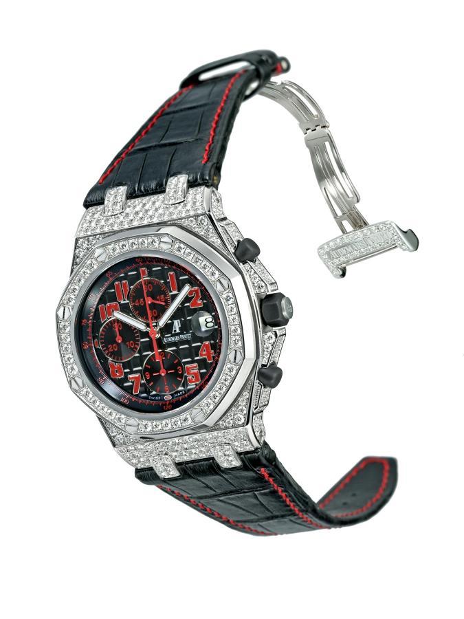 Audemars Piguet Royal Oak Offshore Clone 41mm White Gold Chronograph Dive Watch