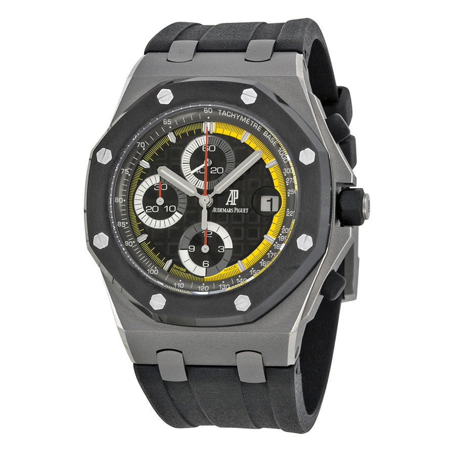 Audemars Piguet Royal Oak Offshore Titanium自动上链，微珠抛光，深海探险，蓝面计时腕表