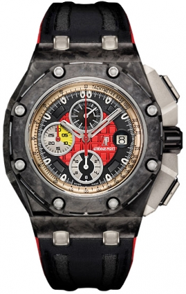 AP Royal Oak Offshore Chrono Steel Case Jet Black Dial 42mm Automatic Clone Watch