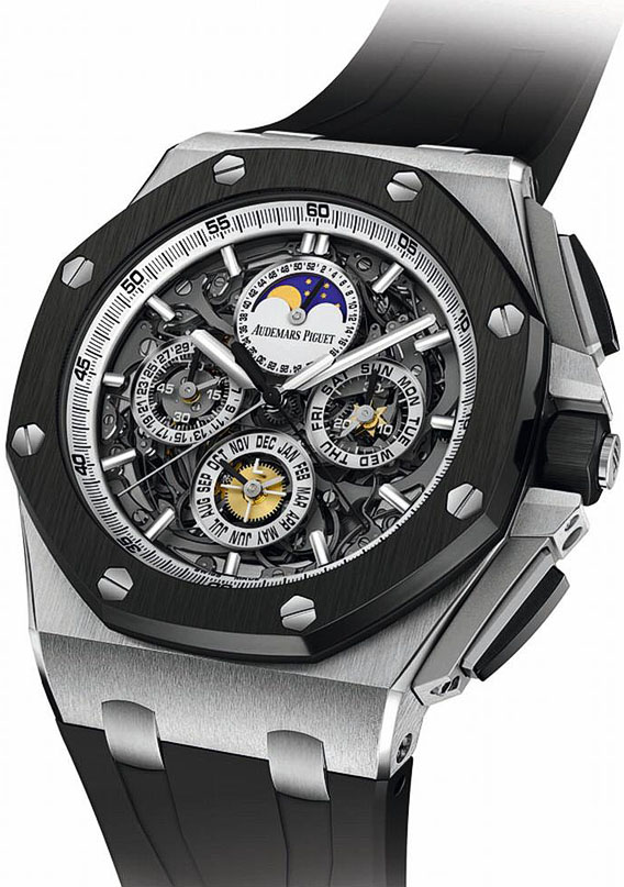 Audemars Piguet Royal Oak Offshore Skeleton Chronograph 41mm Imitation Blue Steel Watch