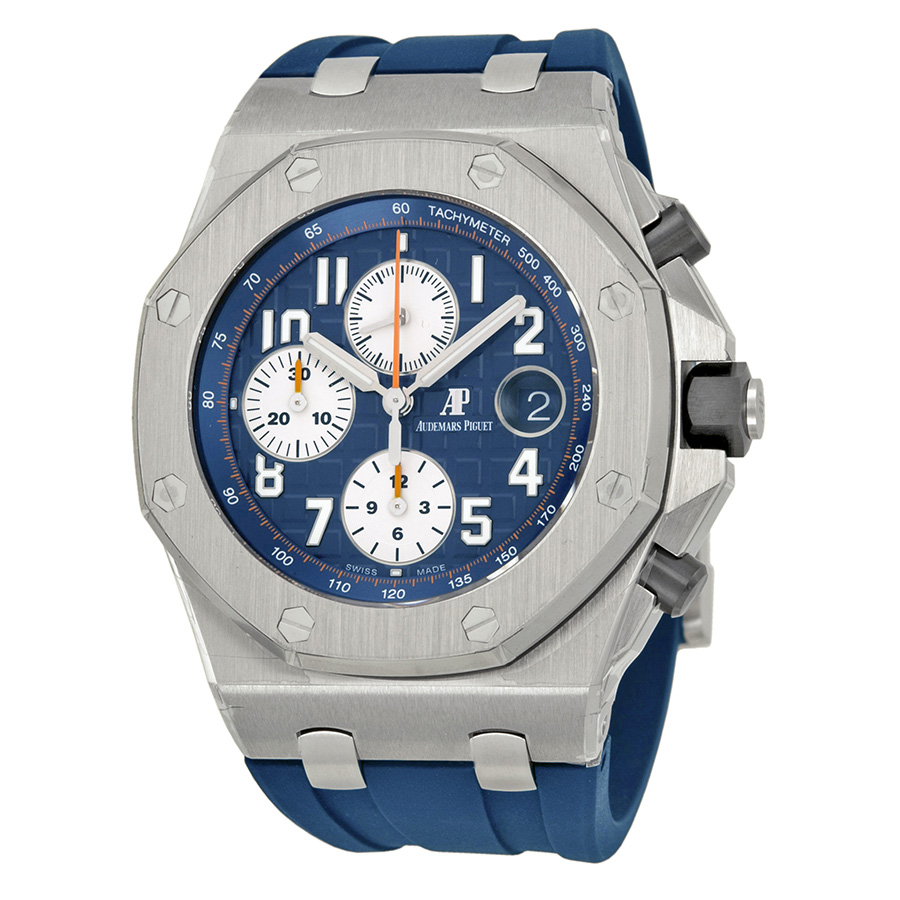 AP Royal Oak Offshore 41mm Automatic Dive Chrono Steel Blue Face Reps Watch