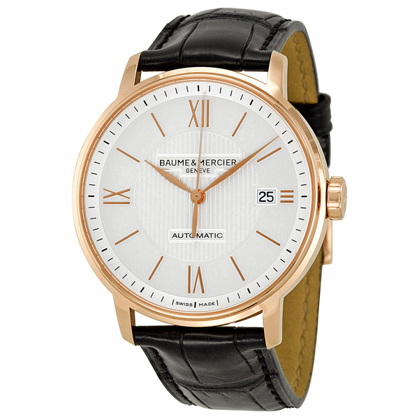Baume & Mercier Classima 10037 Gold Automatic Diver's Watch - Rose Gold Bezel