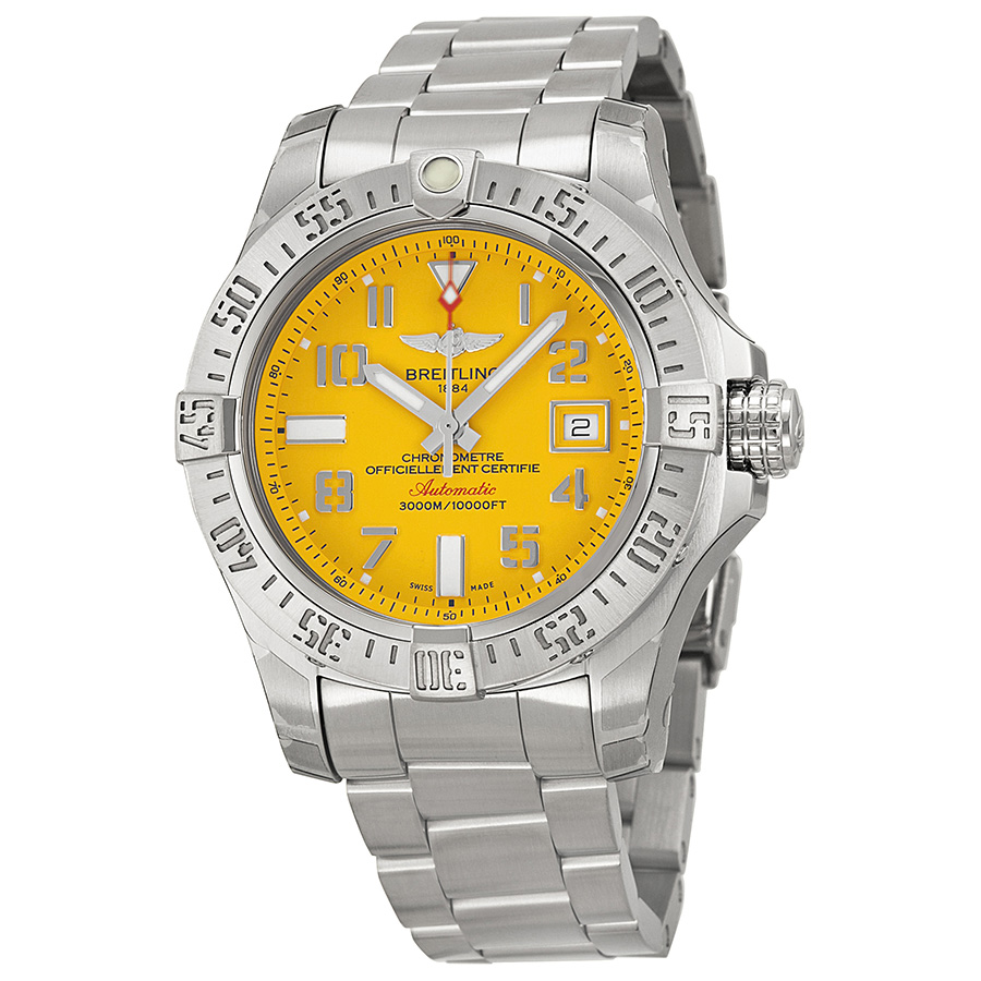 Breitling Avenger A1733110 Yellow Automatic Pilot Watch