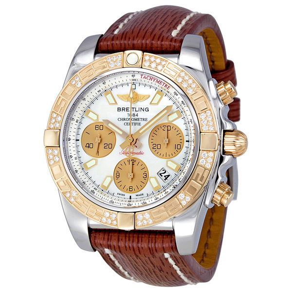 Breitling Chronomat CB0140AA/A722BRSLT Swiss Replica White Dial Automatic Chronograph Watch