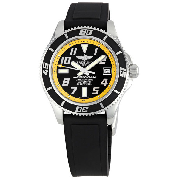 Breitling Superocean A1736402-BA32 Clone 136s Swiss Automatic Dive Watch - Blacked-Out Steel Bezel