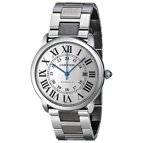 Cartier Ronde Solo Mens Watch – Automatic, Stainless Steel, Silver Dial