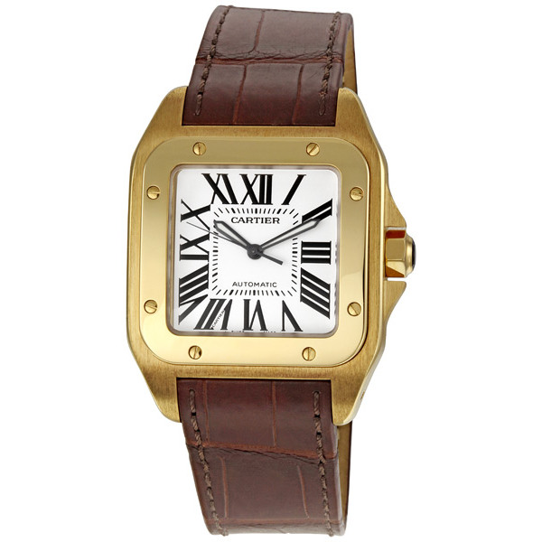 Cartier Santos Classic Yellow Gold Automatic 42mm Watch - Vintage Charm