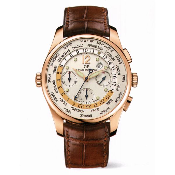 Girard Perregaux Master Control Automatic Silver Case Jet Black Dial reps Watch