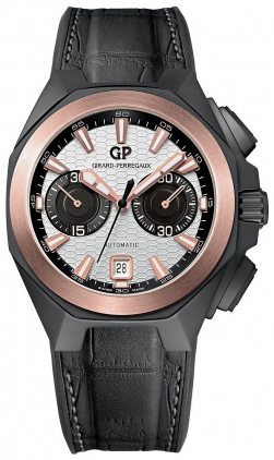 Girard Perregaux IWD Automatic 42mm Black Steel Chronograph Watch