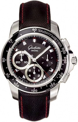 Glashutte Sport Evolution 39mm Chronograph Automatic Silver Dial Water Resistant Watch