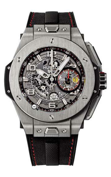 Hublot Big Bang Replica Automatic Carbon Fiber Case Jet Black Face Water Resistant Watch