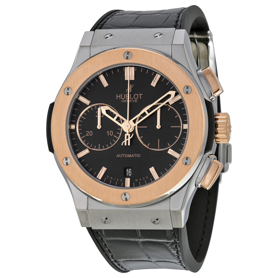 Hublot Classic Fusion Matte Black Steel Automatic Chronograph Watch - Iconic Homage