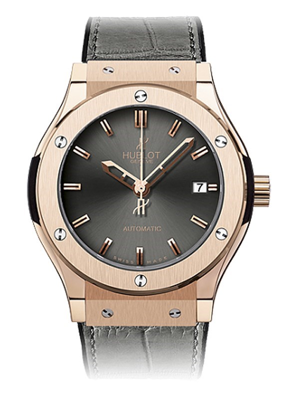 Hublot Classic Fusion Imitation 41mm 18K Rose Gold Automatic Black Dial Watch