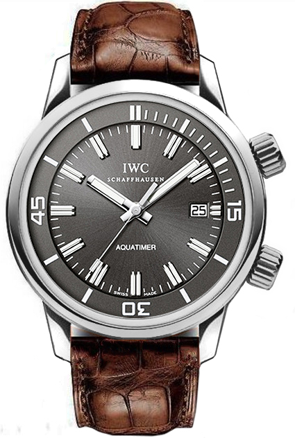 IWC Aquatimer Automatic Diver Swiss Replica Watch Steel Blue Dial