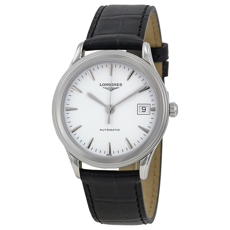 Longines L4 Clone: White Mother-of-Pearl Dial Automatic Watch