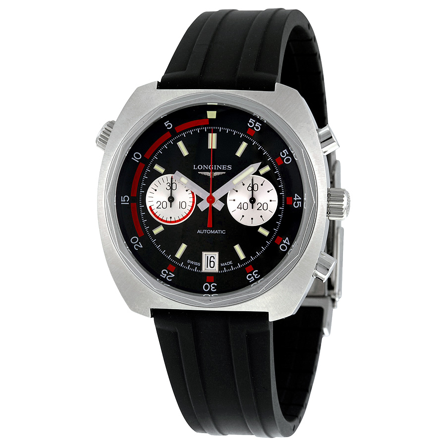 Longines Conquest Chronograph Blue Steel Case Auto Movement Watch