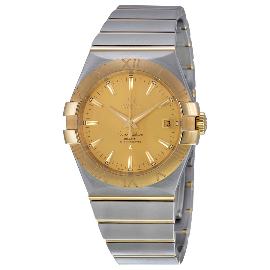 Omega Constellation Classic 35mm Imitation Gold Champagne Dial Automatic Watch