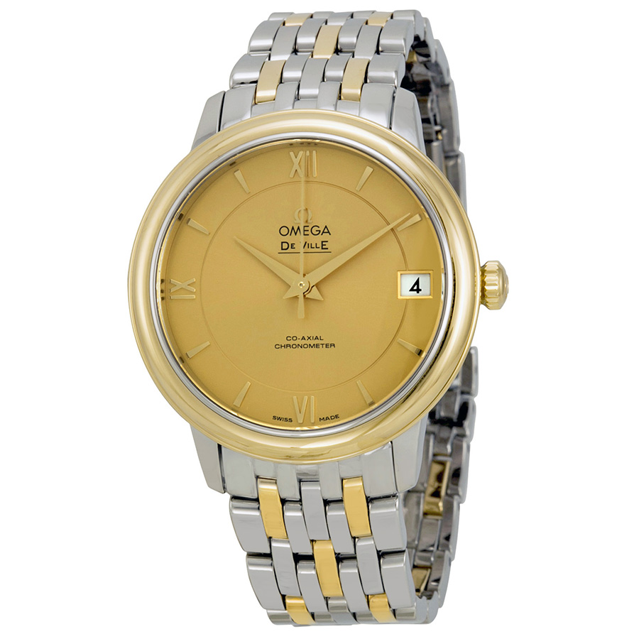Omega DeVille Classic 42mm Gold-Plated Case Automatic Gold Dial Watch