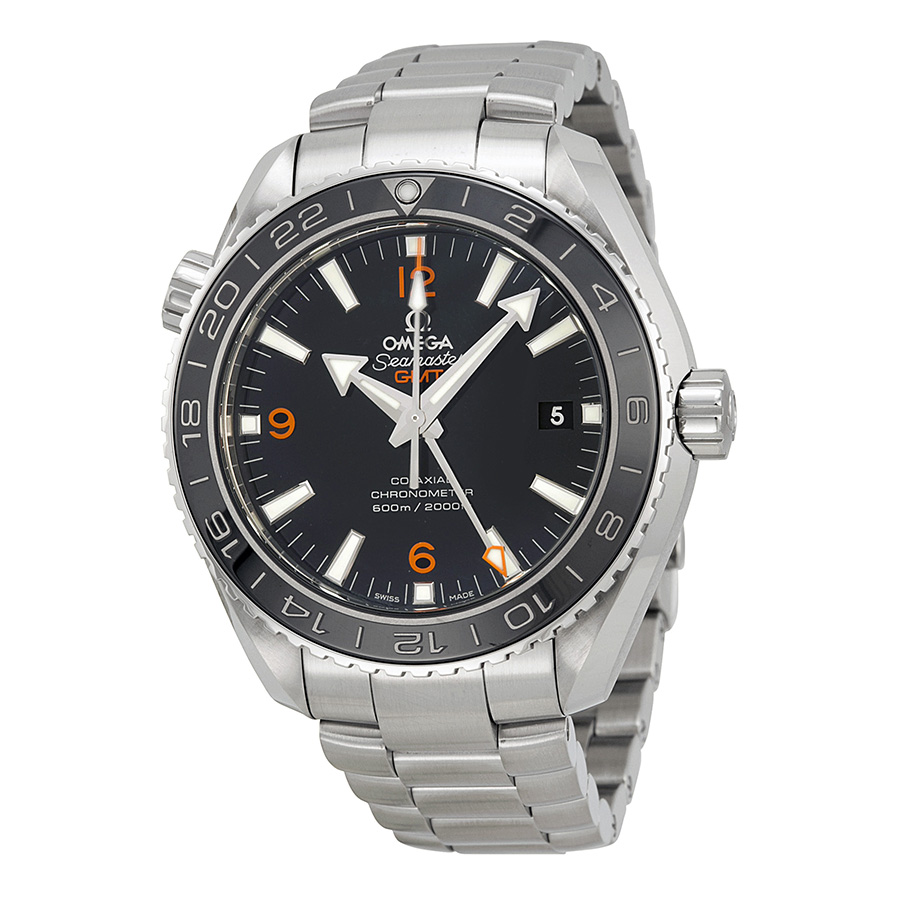 Omega Seamaster Planet Ocean Dive 42mm Steel Auto Chrono Jet Black Watch