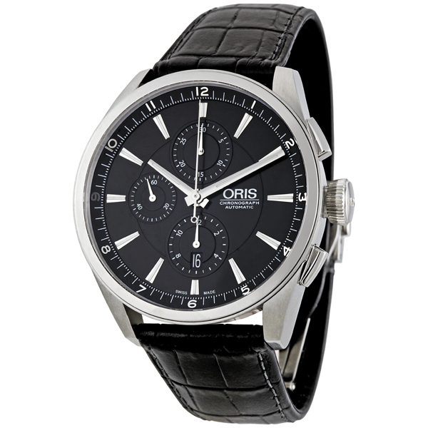 Oris Artix Dive Chrono Automatic Jet Black Face 300m Water Resistant Watch