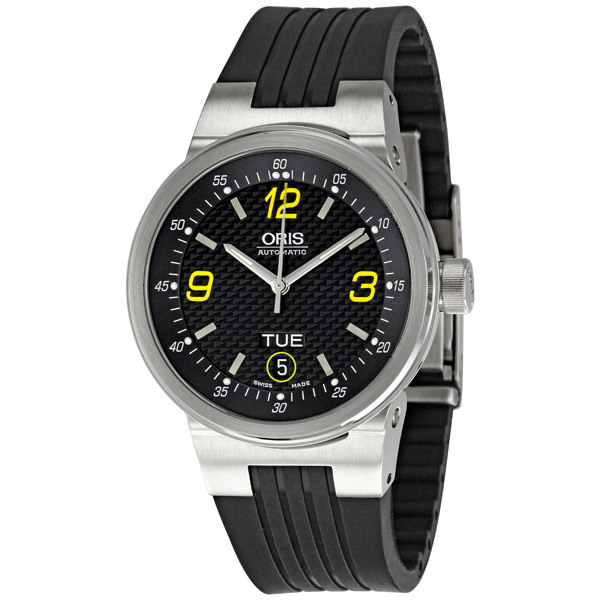 Oris 635-7560-4142RS Chronograph Replica with Sapphire Crystal & Black Roman Numerals Watch