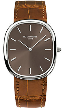 Patek Philippe Golden Ellipse Clone 3738/100G-012 Swiss Auto Gold Watch