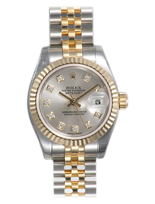 Swiss-Edition Rolex Datejust Steel Blue Dial Date-Display Reps Watch