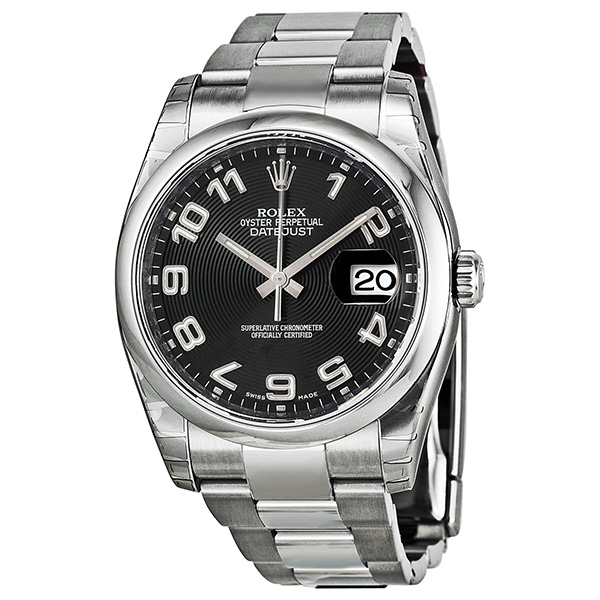 Stylish Rolex Datejust 116200-BKAO Clone, Black Dial, Automatic, 41mm Steel Case Watch