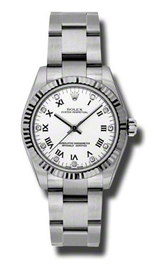 Omega Oyster Perpetual No Date 41mm Swiss Clone Silver Dial Automatic Watch