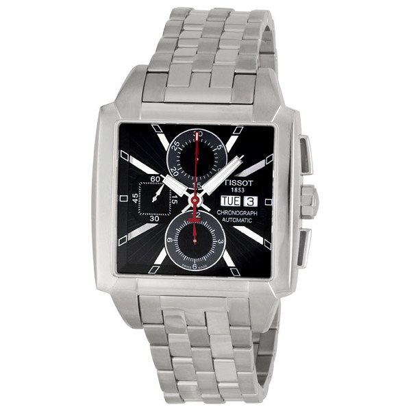Tissot Quadrato Swiss Clone Automatic Black Face 43mm Watch