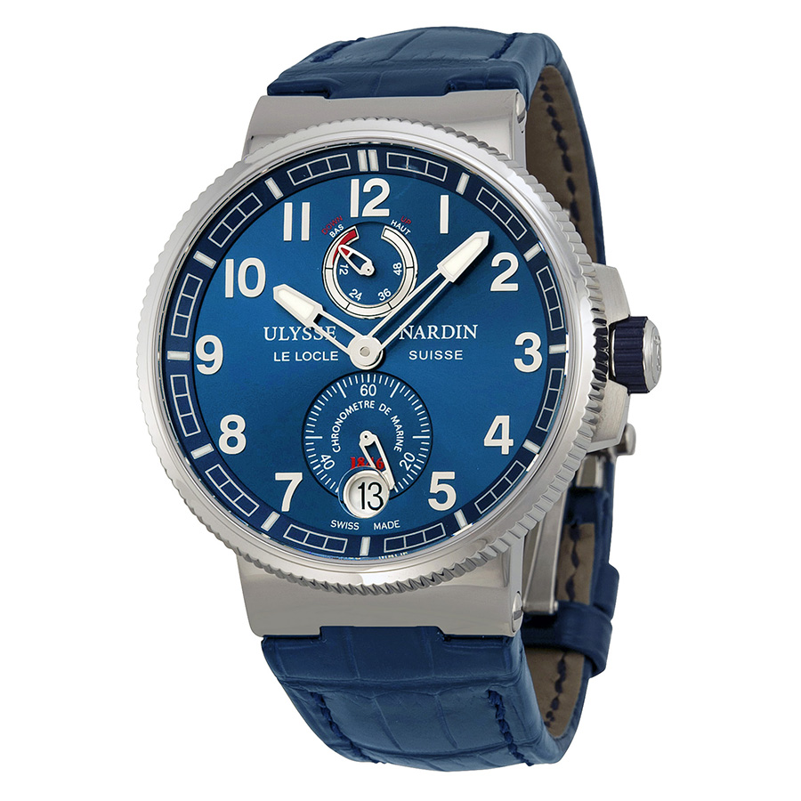 Ulysse Nardin Marine Chronometer 41mm Stainless Steel Automatic Blue Face Watch