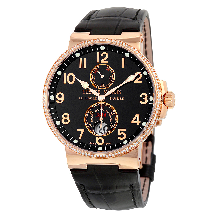 Ulysse Nardin Maxi Marine 41mm Automatic Rose Gold Chronograph Dive Watch