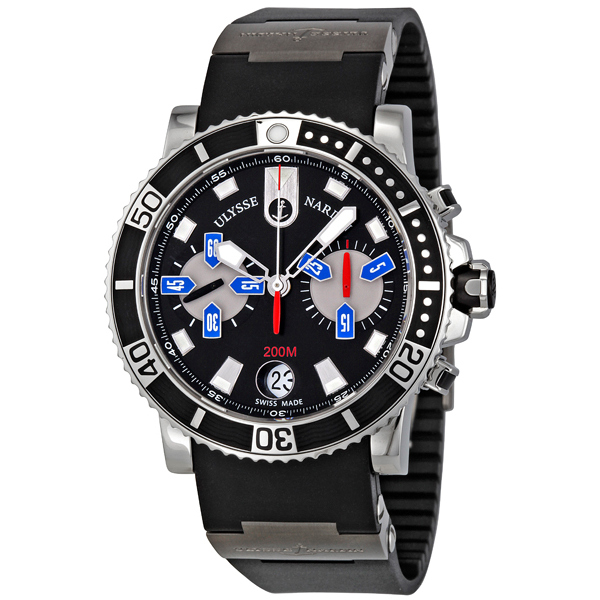 Ulysse Nardin Maxi Marine Dive Time Automatic Steel Blue Face Watch
