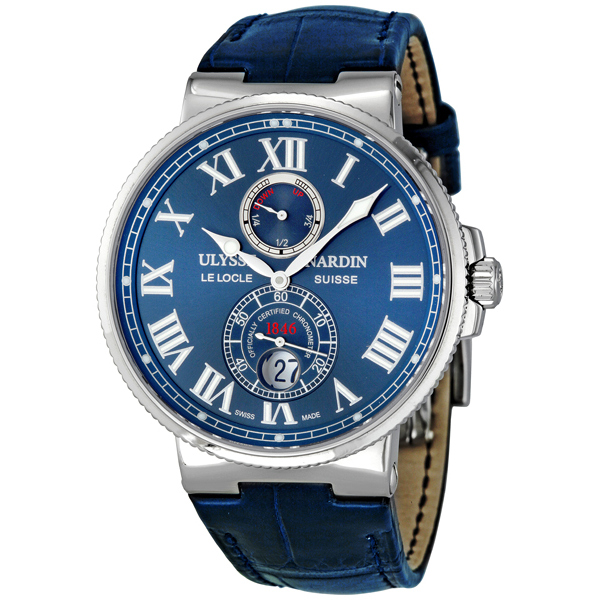 Ulysse Nardin Maxi Marine Diver Automatic Jet Black Face Water-Resistant Steel Watch