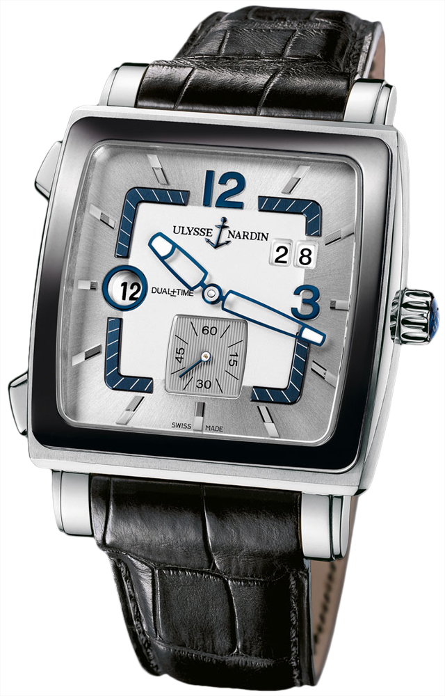 Ulysse Nardin Quadrato Automatic Steel Case Jet Black Face Dive Watch