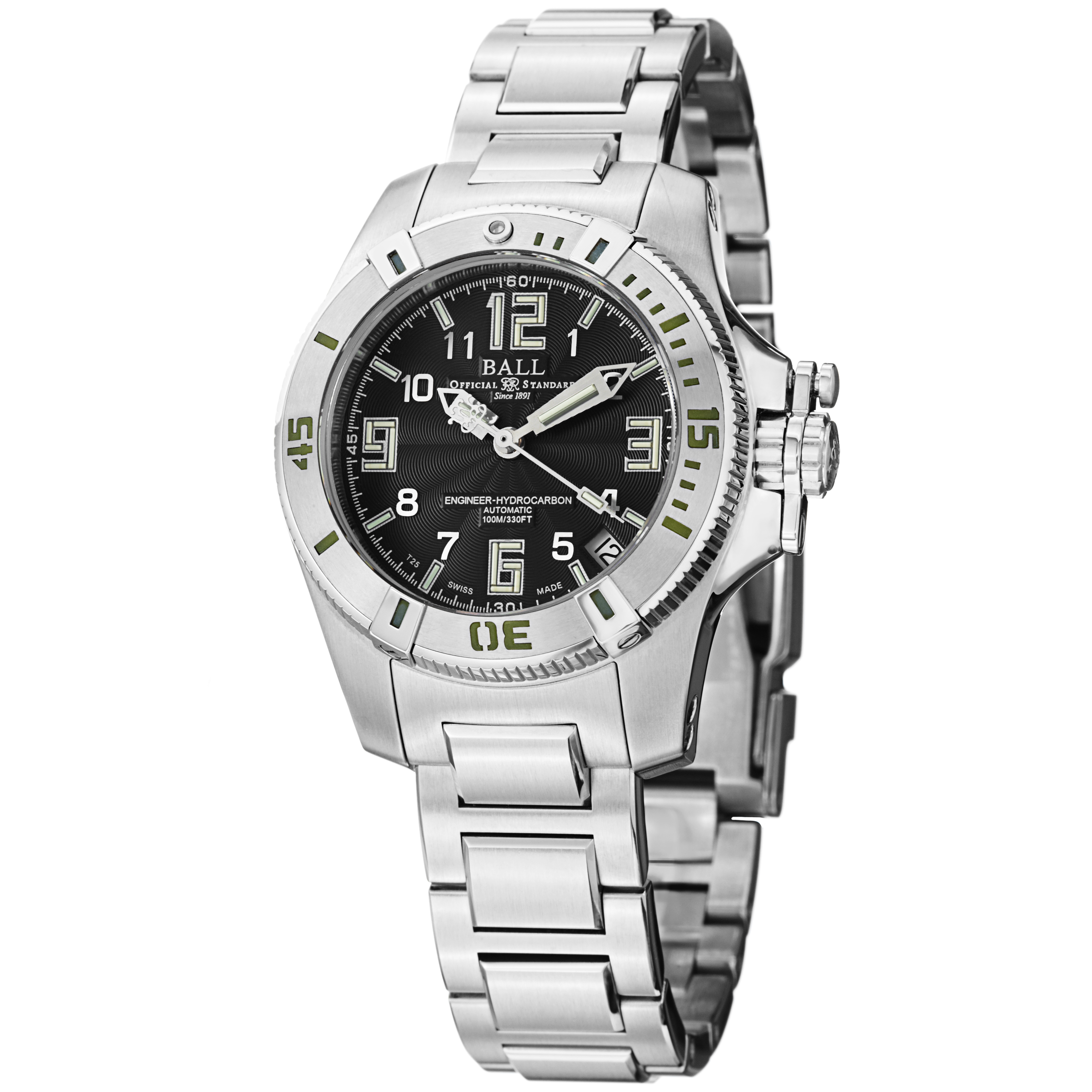 Ball DL1016C-SAJ-BK Clone Automatic Stainless Steel Chronograph Watch